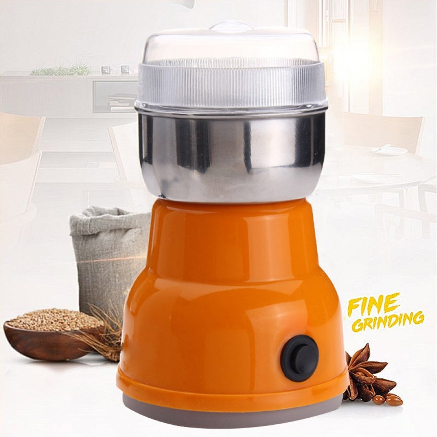 Multi Function Electric Small Food Grinder Grain Grinder (100-200w / 4 Blade / 1 Pc) Multi Function Electric Small Food Grinder Grain Grinder (100-200w / 4 Blade / 1 Pc)